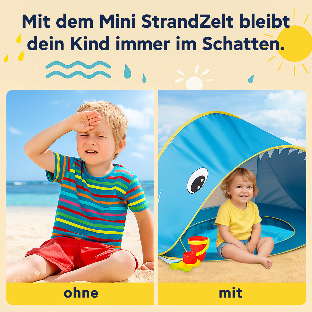 Strandzelt für Kinder mit Pool